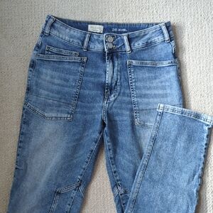Pilcro Light Blue Straight Leg Jeans